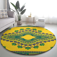Grenadines Dashiki Round Carpet Proud To Be Grenadines - Wonder Print Shop