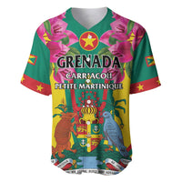 Personalized Carriacou and Petite Martinique Baseball Jersey Bougainvillea Flowers
