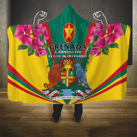 Carriacou and Petite Martinique Hooded Blanket Bougainvillea Flowers