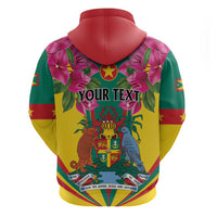 Personalized Carriacou and Petite Martinique Hoodie Bougainvillea Flowers