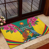 Carriacou and Petite Martinique Rubber Doormat Bougainvillea Flowers - Wonder Print Shop