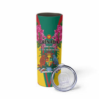 Personalized Carriacou and Petite Martinique Skinny Tumbler Bougainvillea Flowers - Wonder Print Shop