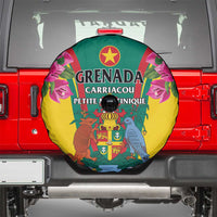 Carriacou and Petite Martinique Spare Tire Cover Bougainvillea Flowers - Wonder Print Shop