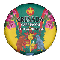 Carriacou and Petite Martinique Spare Tire Cover Bougainvillea Flowers - Wonder Print Shop