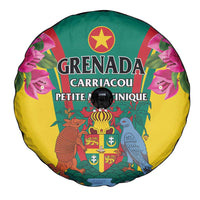 Carriacou and Petite Martinique Spare Tire Cover Bougainvillea Flowers - Wonder Print Shop