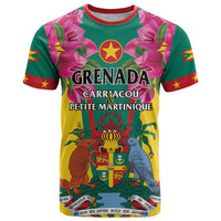 Personalized Carriacou and Petite Martinique T Shirt Bougainvillea Flowers - Wonder Print Shop