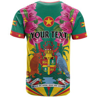 Personalized Carriacou and Petite Martinique T Shirt Bougainvillea Flowers - Wonder Print Shop