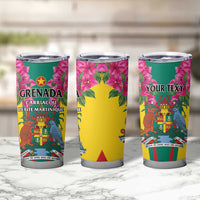 Personalized Carriacou and Petite Martinique Tumbler Cup Bougainvillea Flowers - Wonder Print Shop
