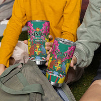 Personalized Carriacou and Petite Martinique Tumbler Cup Bougainvillea Flowers - Wonder Print Shop