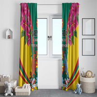 Carriacou and Petite Martinique Window Curtain Bougainvillea Flowers - Wonder Print Shop