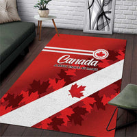 Canada Maple Leaf Area Rug A mari usque ad mare