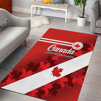Canada Maple Leaf Area Rug A mari usque ad mare