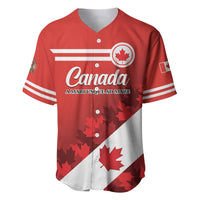 Personalised Canada Maple Leaf Baseball Jersey A mari usque ad mare