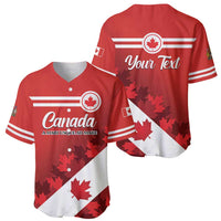 Personalised Canada Maple Leaf Baseball Jersey A mari usque ad mare