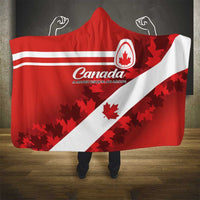 Canada Maple Leaf Hooded Blanket A mari usque ad mare