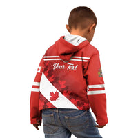 Personalised Canada Maple Leaf Kid Hoodie A mari usque ad mare