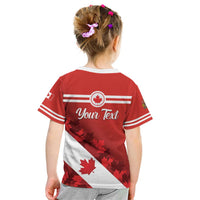 Personalised Canada Maple Leaf Kid T Shirt A mari usque ad mare