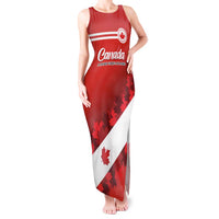 Personalised Canada Maple Leaf Tank Maxi Dress A mari usque ad mare - Wonder Print Shop