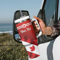 Personalised Canada Maple Leaf Tumbler With Handle A mari usque ad mare - Wonder Print Shop
