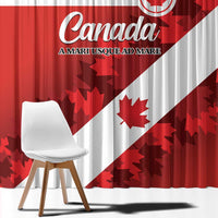 Canada Maple Leaf Window Curtain A mari usque ad mare - Wonder Print Shop