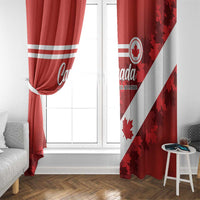 Canada Maple Leaf Window Curtain A mari usque ad mare - Wonder Print Shop