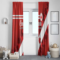 Canada Maple Leaf Window Curtain A mari usque ad mare - Wonder Print Shop