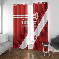 Canada Maple Leaf Window Curtain A mari usque ad mare - Wonder Print Shop