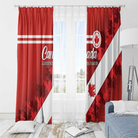 Canada Maple Leaf Window Curtain A mari usque ad mare - Wonder Print Shop