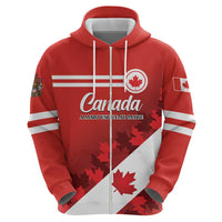 Personalised Canada Maple Leaf Zip Hoodie A mari usque ad mare - Wonder Print Shop
