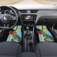 Saint Lucia Car Mats Jacquot Parrot Rosie Floral