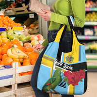 Saint Lucia Grocery Bag Jacquot Parrot Rosie Floral