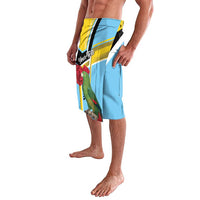 Personalized Saint Lucia Lavalava Jacquot Parrot Rosie Floral