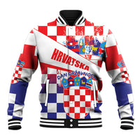Croatia National Day 2024 Baseball Jacket Hrvatska Dan drzavnosti - Wonder Print Shop