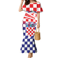 Croatia National Day 2024 Family Matching Mermaid Dress and Hawaiian Shirt Hrvatska Dan drzavnosti - Wonder Print Shop