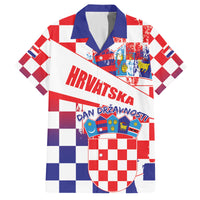 Croatia National Day 2024 Family Matching Summer Maxi Dress and Hawaiian Shirt Hrvatska Dan drzavnosti - Wonder Print Shop
