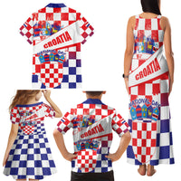Croatia National Day 2024 Family Matching Tank Maxi Dress and Hawaiian Shirt Hrvatska Dan drzavnosti - Wonder Print Shop