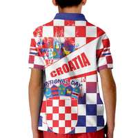 Croatia National Day 2024 Kid Polo Shirt Hrvatska Dan drzavnosti - Wonder Print Shop