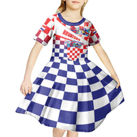 Croatia National Day 2024 Kid Short Sleeve Dress Hrvatska Dan drzavnosti - Wonder Print Shop
