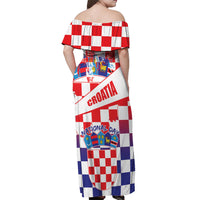 Croatia National Day 2024 Off Shoulder Maxi Dress Hrvatska Dan drzavnosti - Wonder Print Shop