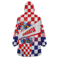 Croatia National Day 2024 Wearable Blanket Hoodie Hrvatska Dan drzavnosti - Wonder Print Shop