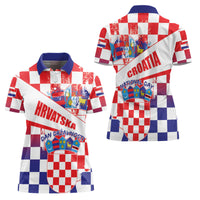 Croatia National Day 2024 Women Polo Shirt Hrvatska Dan drzavnosti - Wonder Print Shop