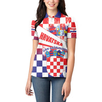 Croatia National Day 2024 Women Polo Shirt Hrvatska Dan drzavnosti - Wonder Print Shop
