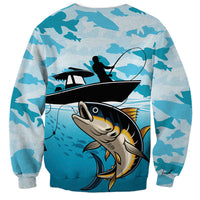 Tuna Fishing Sweatshirt Fish Camouflage Pattern - Wonder Print Shop
