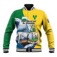 Personalized Saint Vincent and the Grenadines Sailing Baseball Jacket Caribbean Sailing