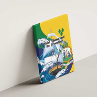 Saint Vincent and the Grenadines Sailing Canvas Wall Art Caribbean Sailing