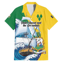 Personalized Saint Vincent and the Grenadines Sailing Family Matching Mermaid Dress and Hawaiian Shirt Caribbean Sailing