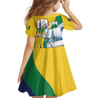 Personalized Saint Vincent and the Grenadines Sailing Family Matching Off Shoulder Maxi Dress and Hawaiian Shirt Caribbean Sailing