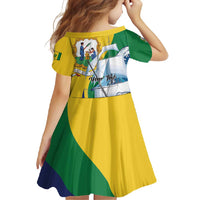 Personalized Saint Vincent and the Grenadines Sailing Family Matching Summer Maxi Dress and Hawaiian Shirt Caribbean Sailing