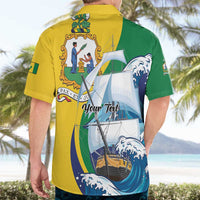 Personalized Saint Vincent and the Grenadines Sailing Hawaiian Shirt Caribbean Sailing