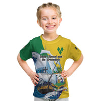 Personalized Saint Vincent and the Grenadines Sailing Kid T Shirt Caribbean Sailing